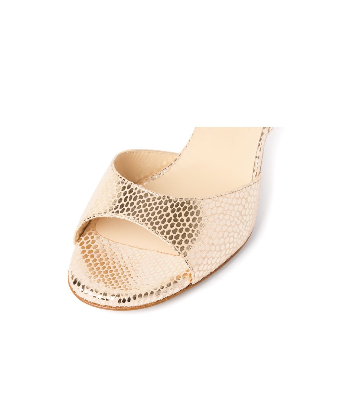 CHERIE T50 mm Pelle Laminata Oro