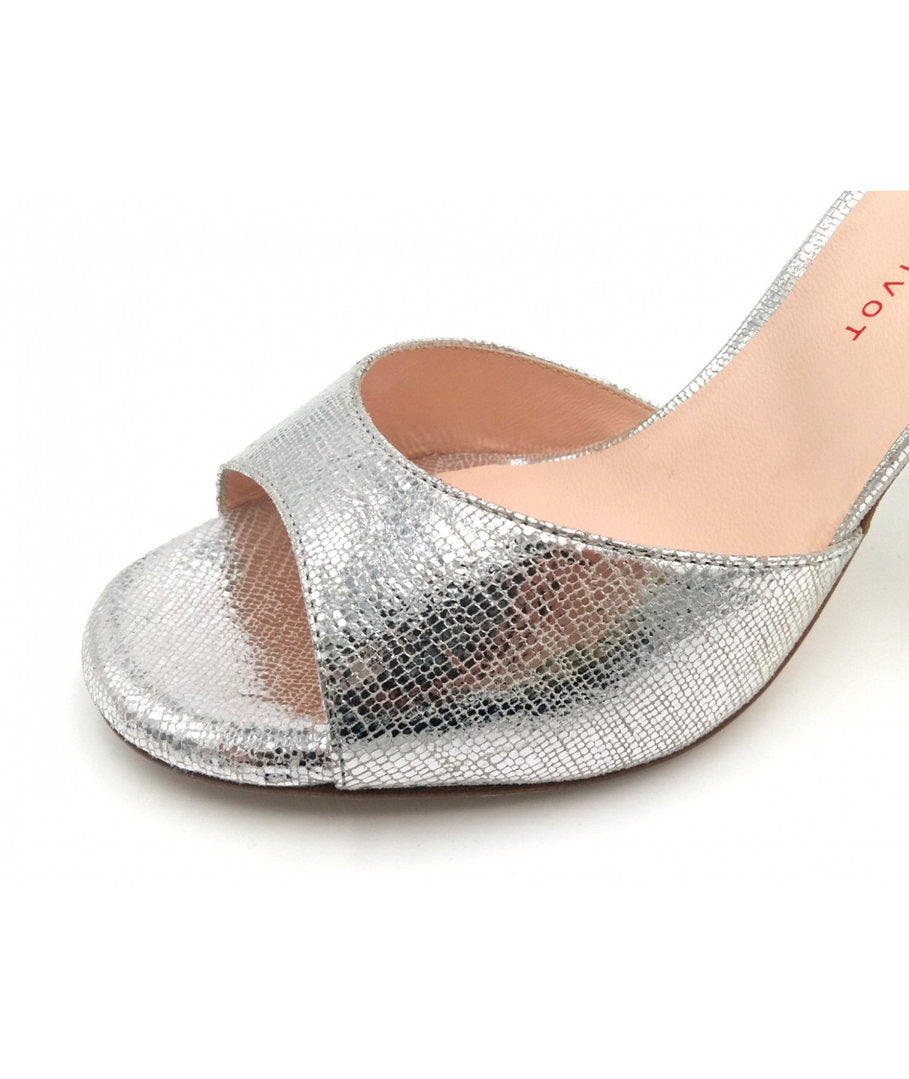 JOELLE Wildleder mit Prägung Silber