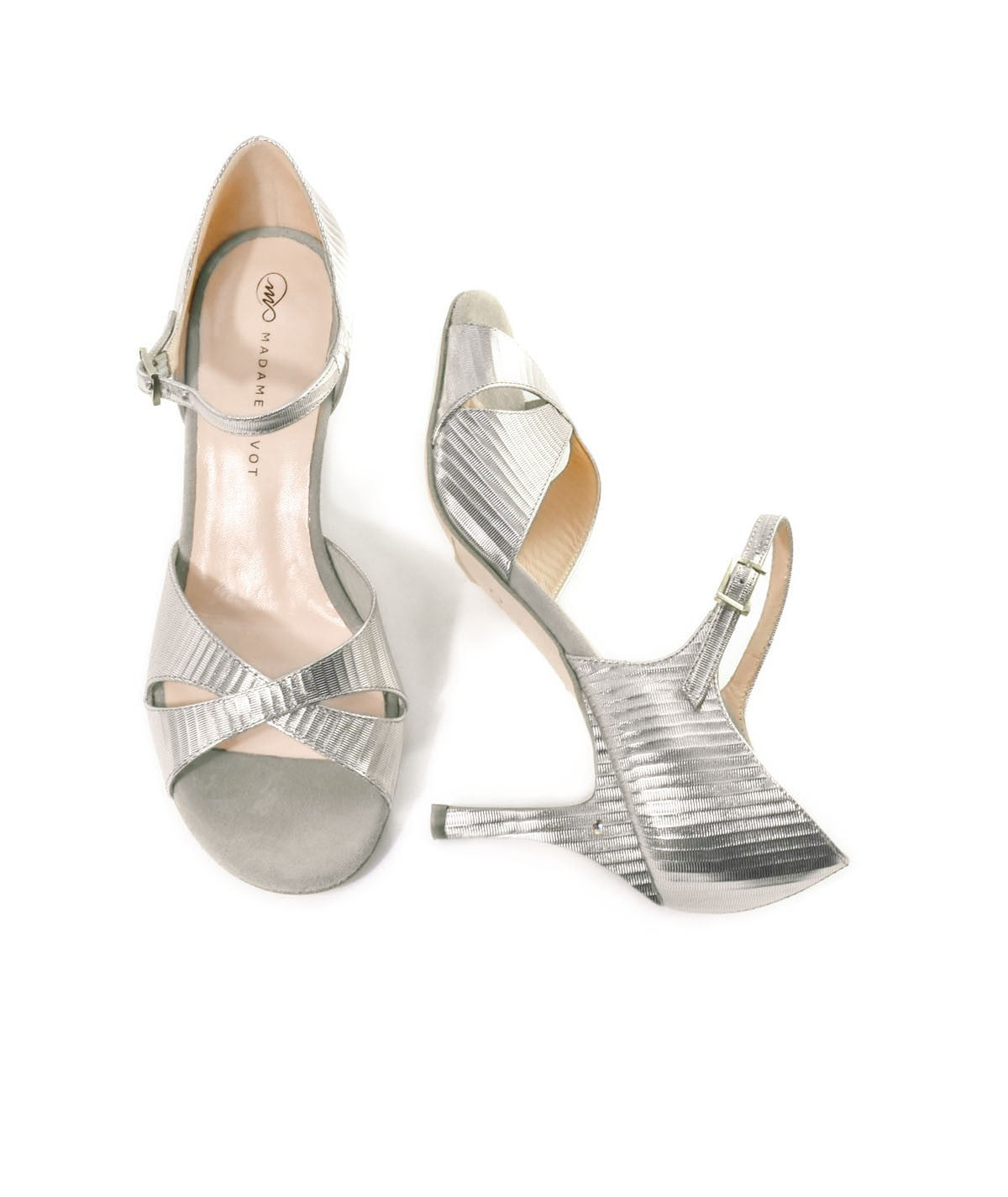 MICHELLE Leder mit Prägung Silber