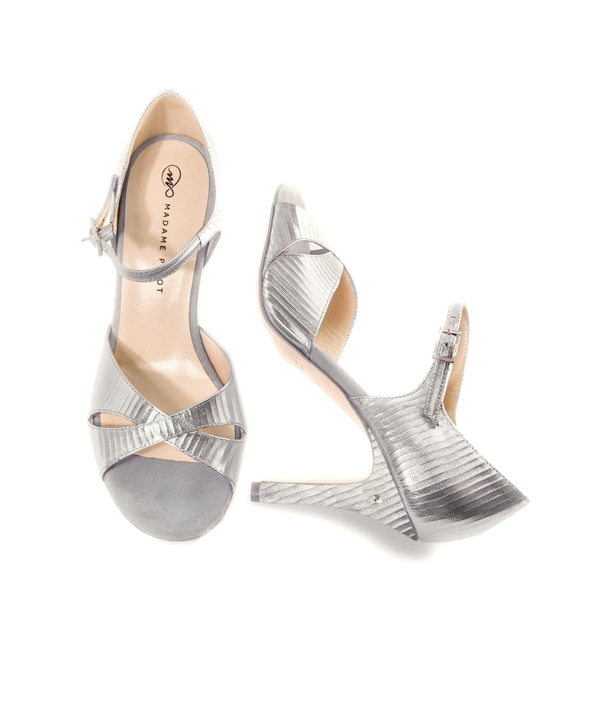 MICHELLE Leder mit Prägung Silber