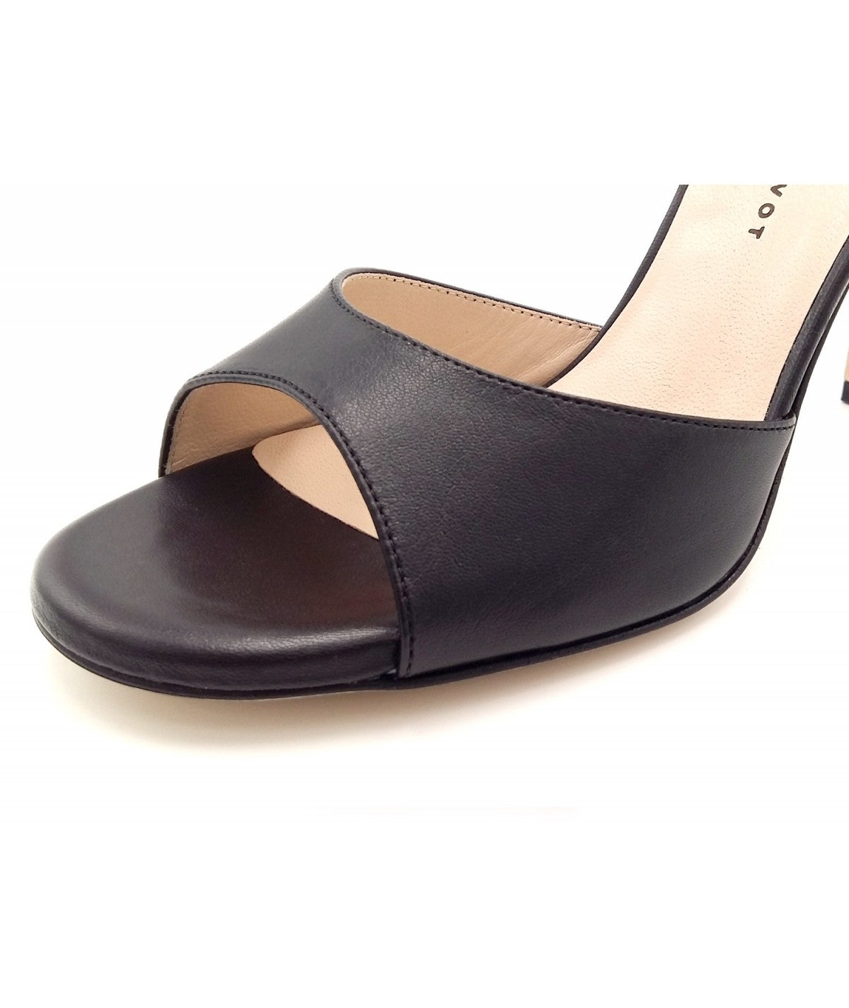 SOPHIE Glattleder Schwarz Riemen kurz