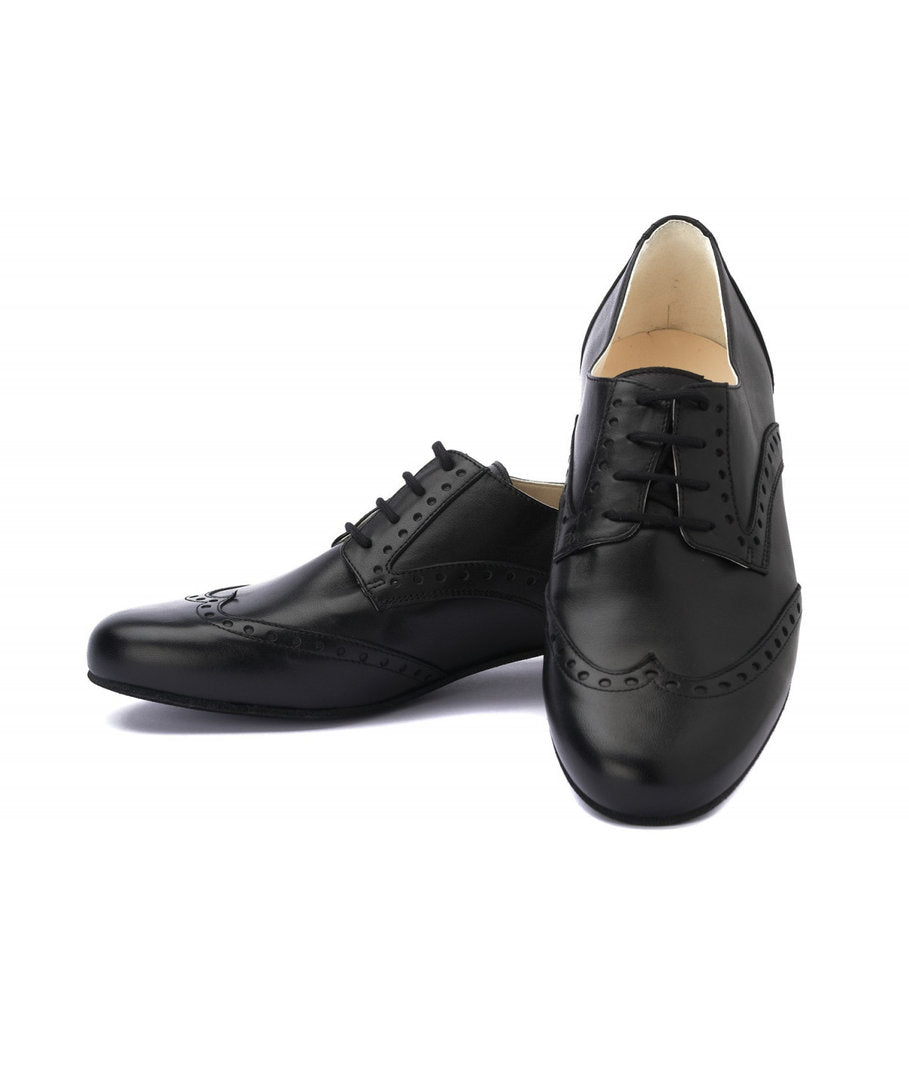 WINSTON Leder schwarz mit Lochmuster