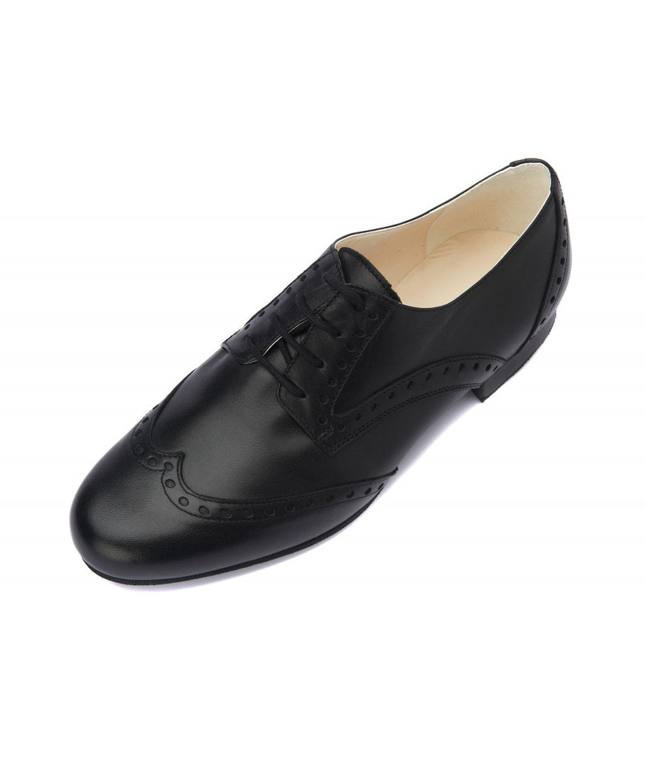 WINSTON Leder schwarz mit Lochmuster