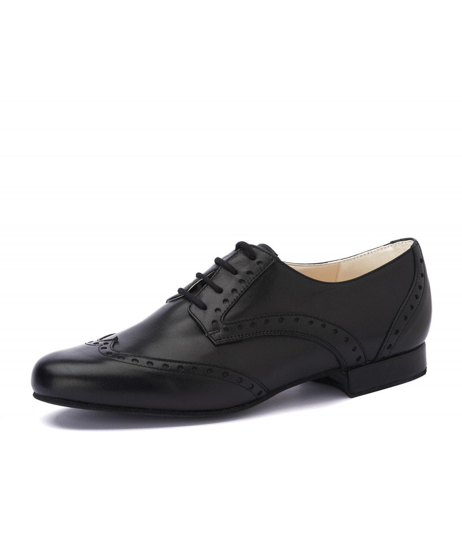WINSTON Leder schwarz mit Lochmuster