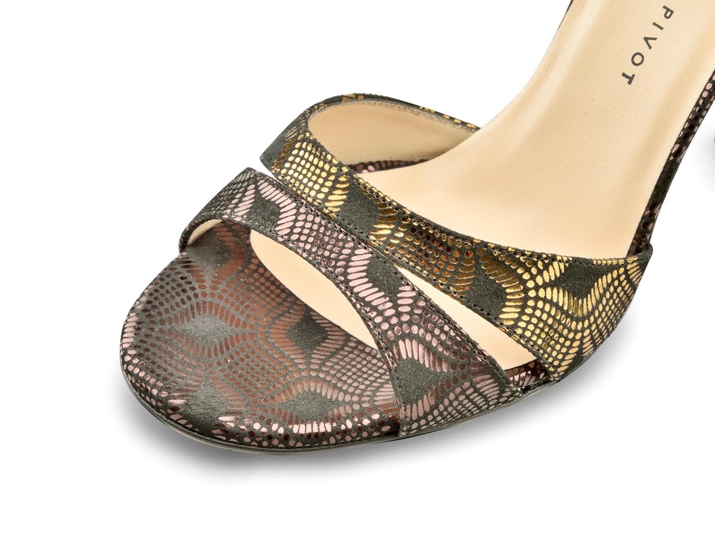DENISE Camoscio Laminato Nero Bronzo