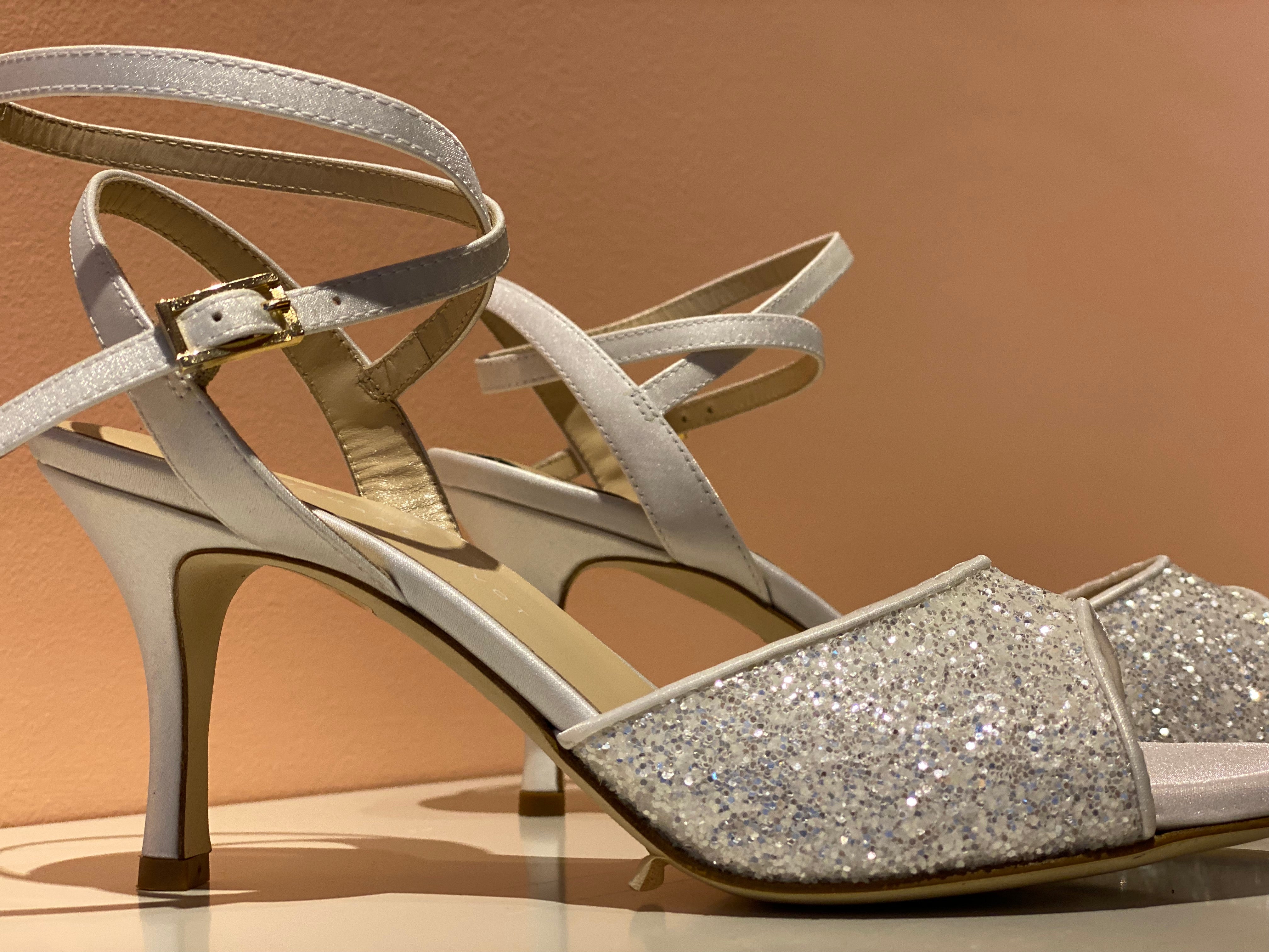 CHERIE Glitter Bianco-Argento