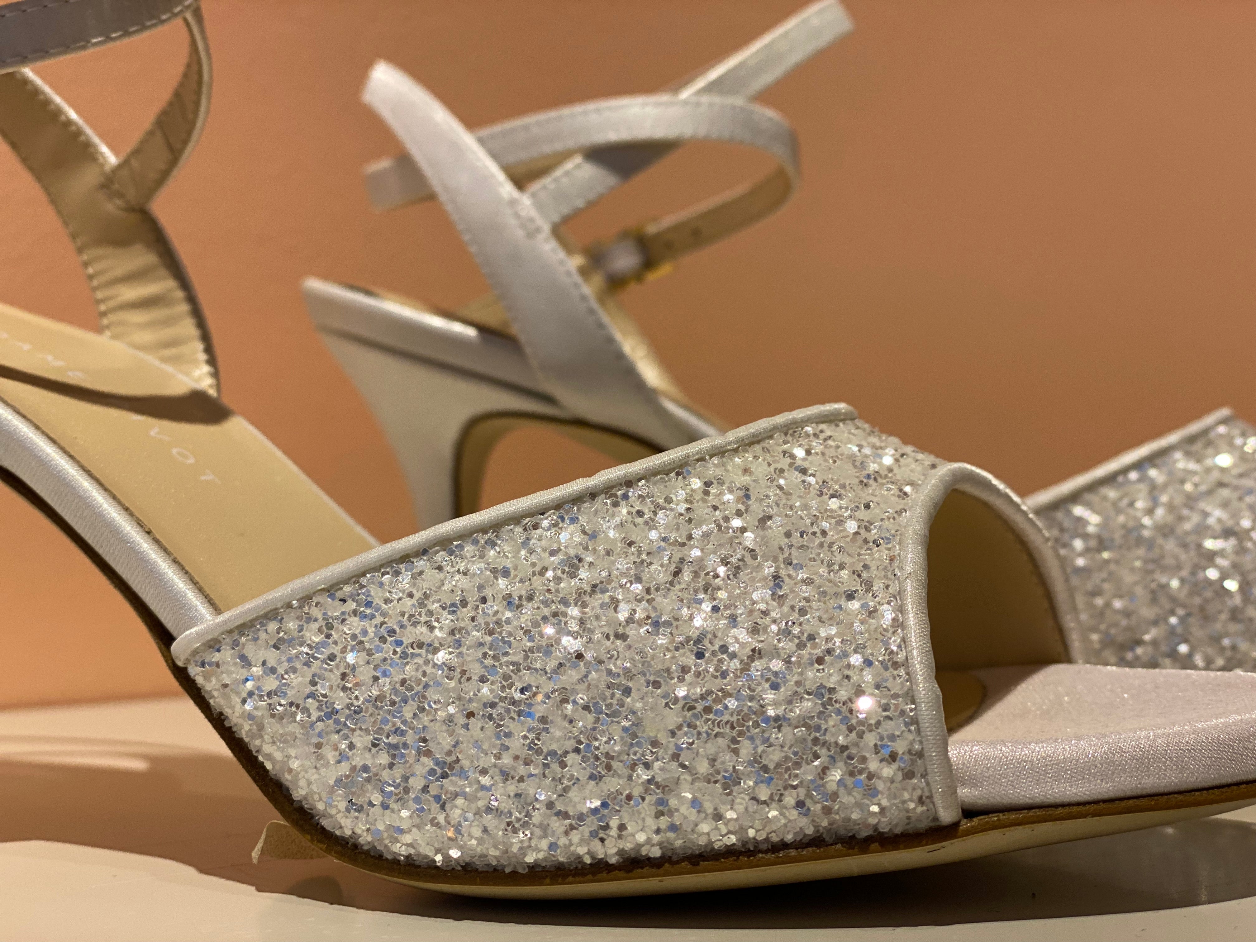 CHERIE Glitter Bianco-Argento