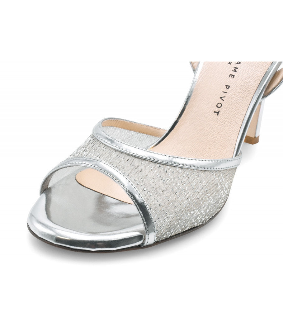 CHERIE Rete Glitter Argento