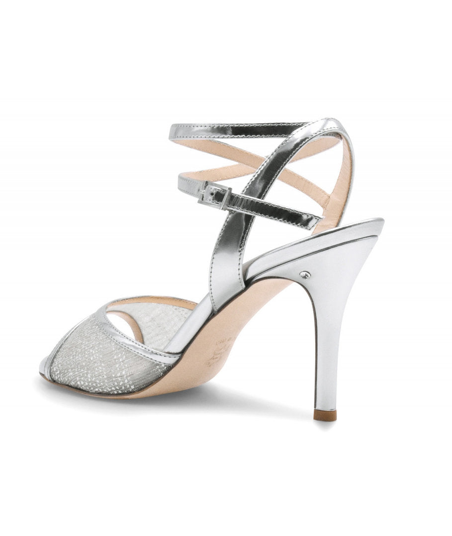 CHERIE Rete Glitter Argento