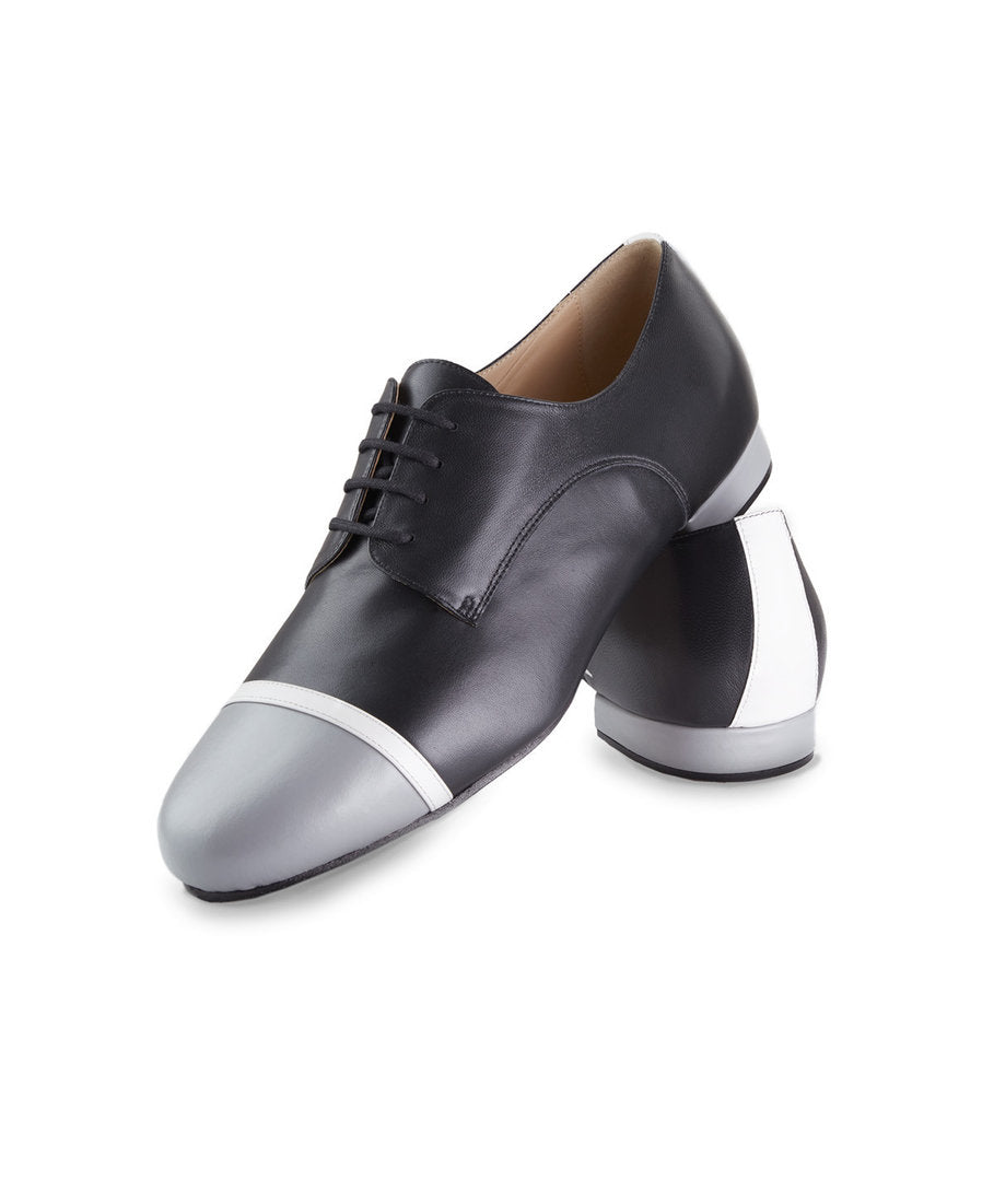 DANNY Leder schwarz und grau