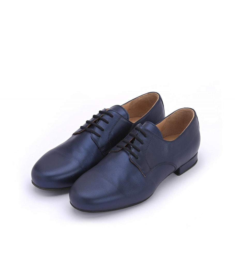 DERBY Nappa Perlata Blu