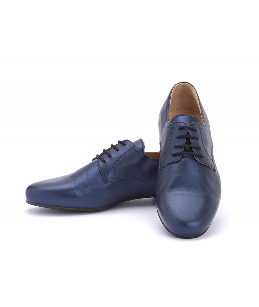 DERBY Nappa Perlata Blu