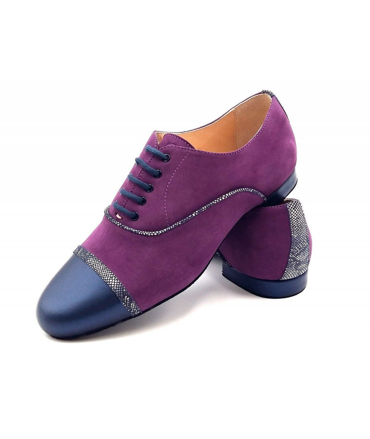 GAVIN Nabuk Viola Pelle Blu