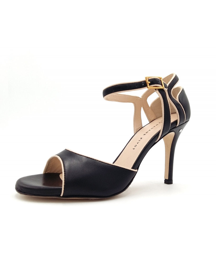 JASMINE Pelle Nera Profili Crema