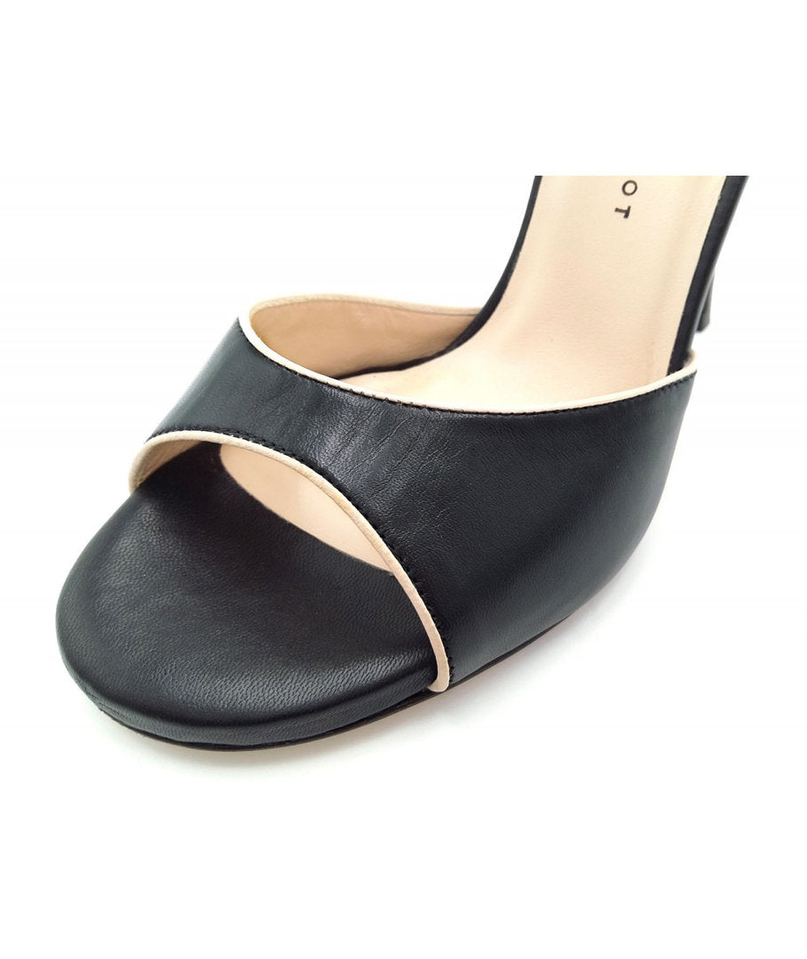 JASMINE Pelle Nera Profili Crema