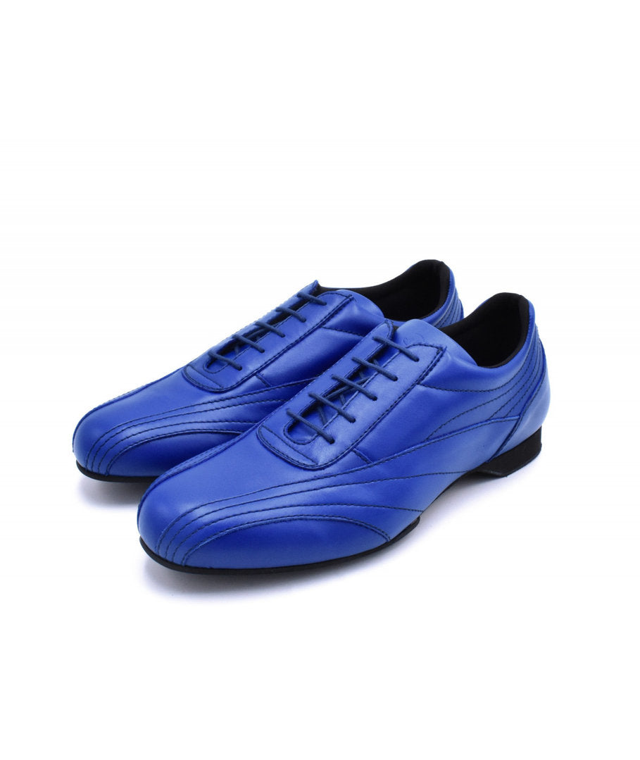 SNEAKER Pelle Bluette