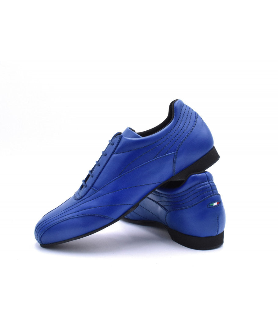 SNEAKER Pelle Bluette
