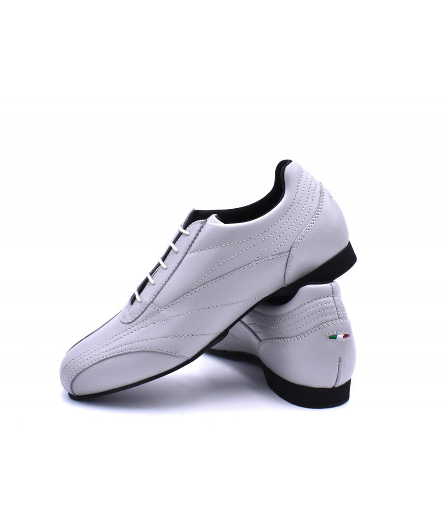 SNEAKER Pelle Grigio Perla