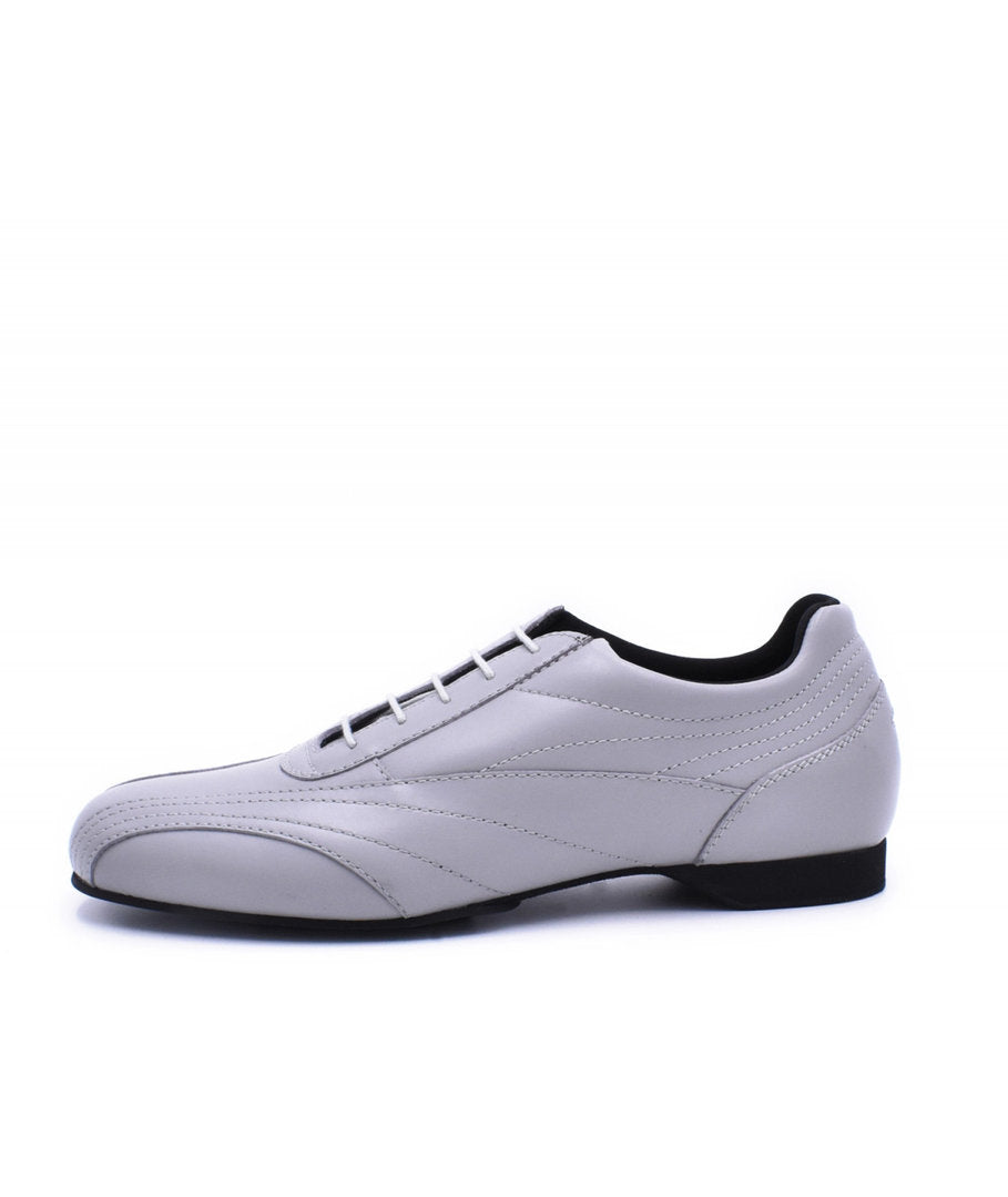 SNEAKER Pelle Grigio Perla