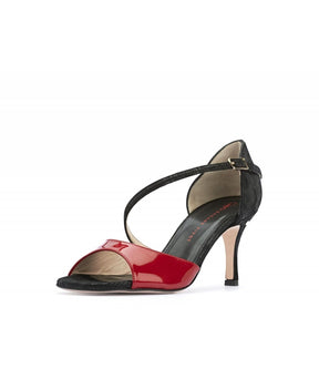 CHARLOTTE Vernice Rossa Moiré Schwarz